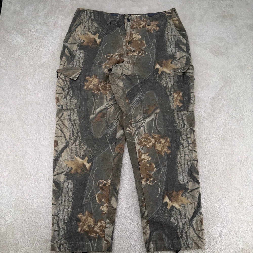 Vintage L.L. Bean RealTree Camo Cargo Pants‎ Mens Large Camouflage Preowned USA